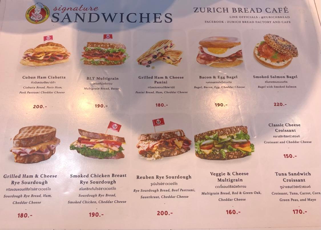 Zurich Bread Cafe Thailand