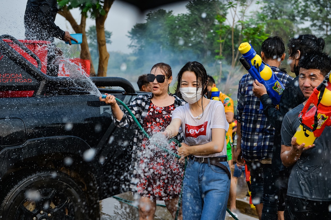 Thailand Songkran Water Battle