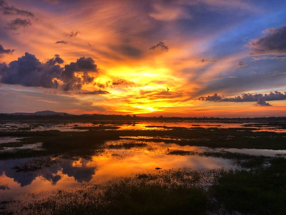 Beautiful Thai Sunsets in Sakon Nakhon