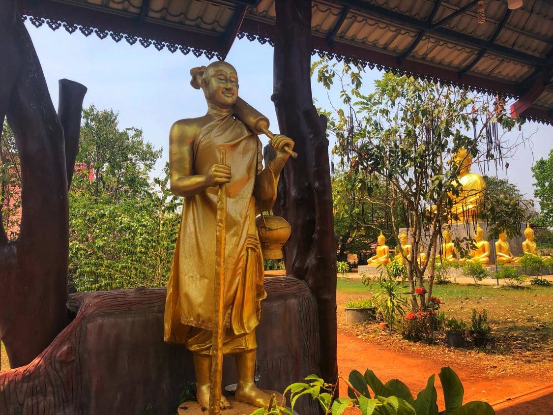 Buddha with Walking Stick