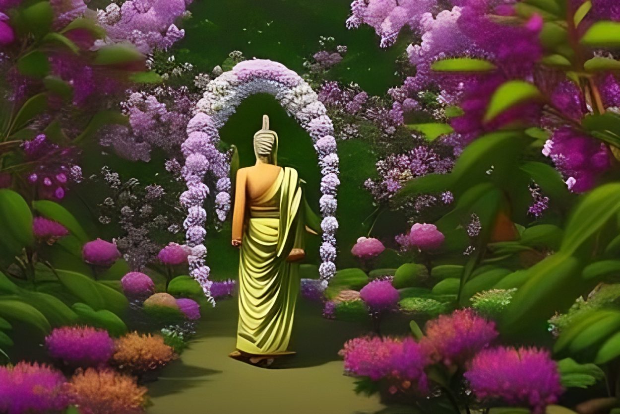There is a legend the Buddha was once handed a flower and asked to