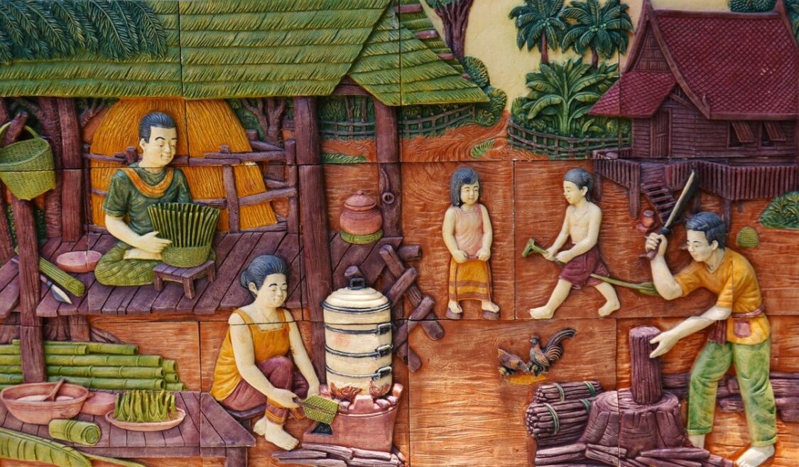 Bas-Relief Thai Artwork