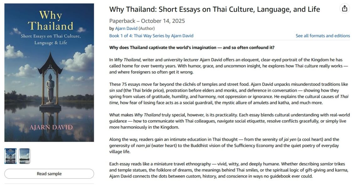 Thai Culture Book by Ajarn David