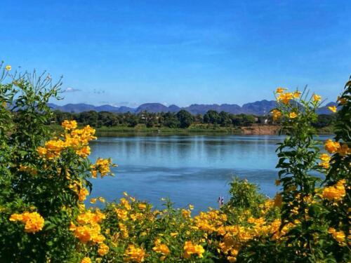 Laos Limestone Mountain Range