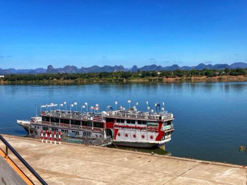 Limestone Mountains Mekhong River