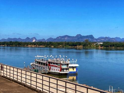 Nakhon Phanom View of Laos Karsts