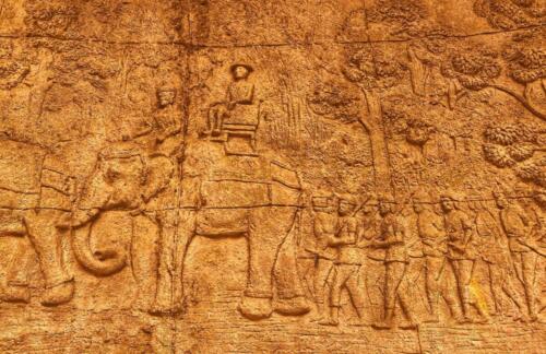 Phu Phan Museum Bas Relief Mural 