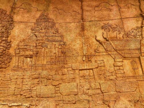 Phu Phan Museum Bas Relief Mural 