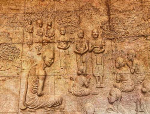 Phu Phan Museum Bas Relief Mural 