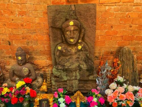 Ancient Khmer Sandstone Buddha