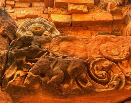 Thai Khmer Ruins - Lintel Carvings