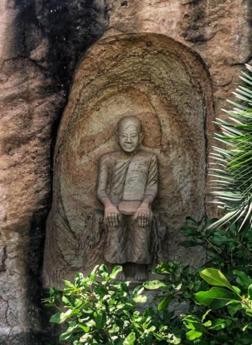 Wat Tham Pha Daen Monk Carving