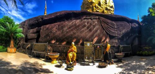 Wat Tham Pha Daen Reclining Buddha Art