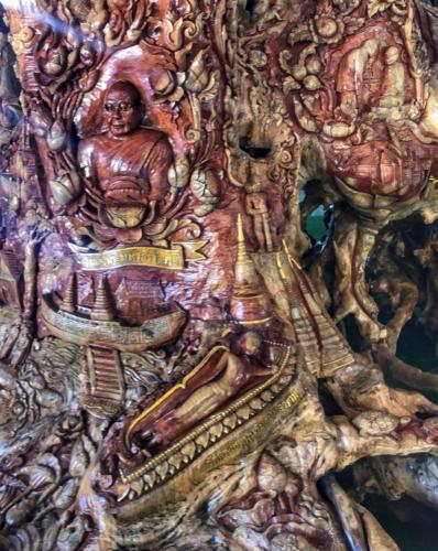 Wat Tham Pha Daen Wood Carving