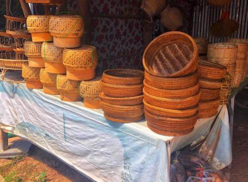 Wat Tham Pha Daen Woven Baskets